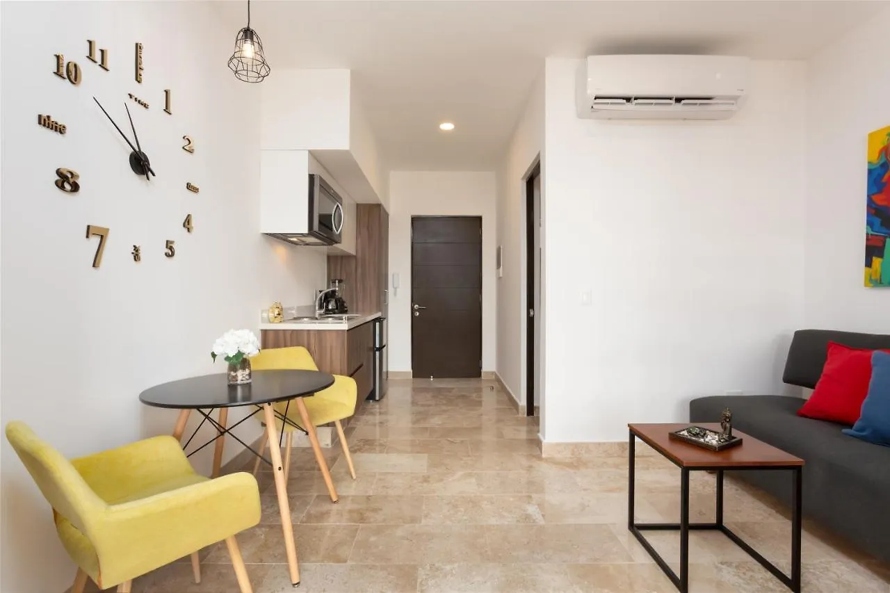 شقة Studio Vanessa Beach 42 A 1 Min De La Playa Y 5Ta Av بلايا ديل كارمن
